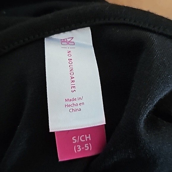 No Boundries Black Front Tie Mini Dress. Size S - Picture 4 of 5